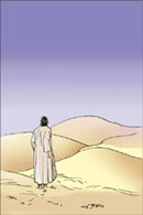 Jésus-Christ tentation au désert